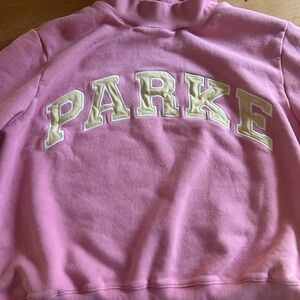 Stylish Pink Jacket from Parke with Yellow Accents